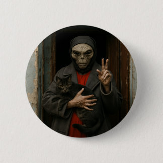Alien Love 6 Cm Round Badge