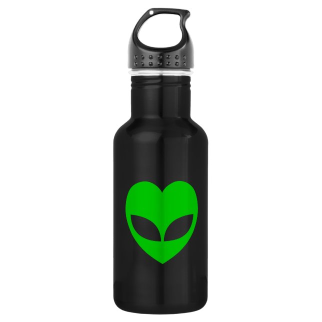Alien Love Heart 532 Ml Water Bottle (Front)