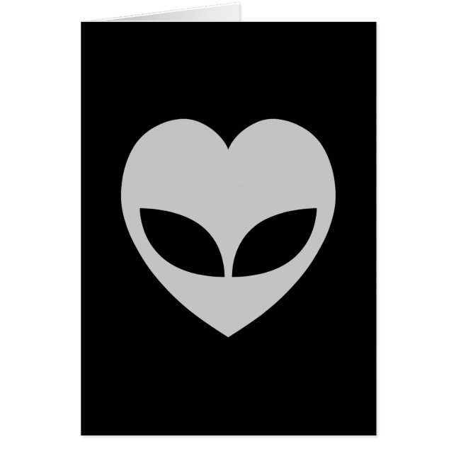 Alien Love Heart Card (Front)