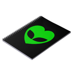 Alien Love Heart Notebook