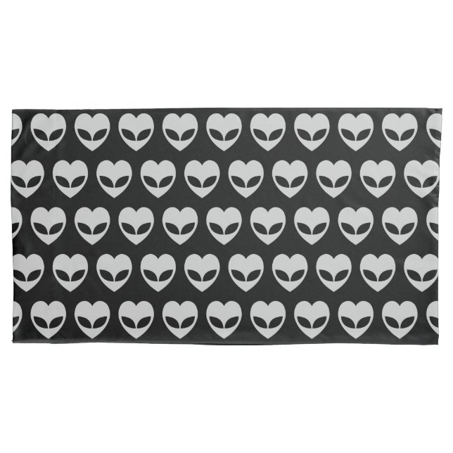 Alien Love Heart Pillow Case (Front-Left)