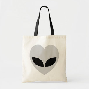 Alien Love Heart Tote Bag
