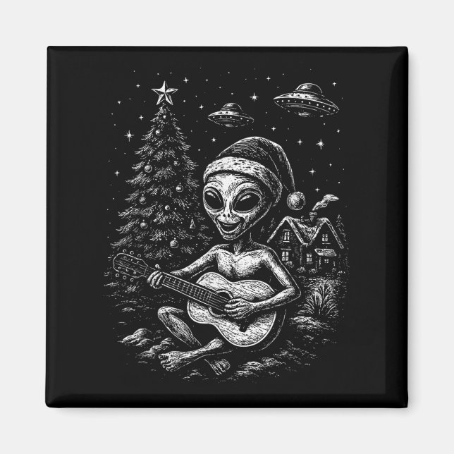 Alien Loves Christmas  Magnet (Front)