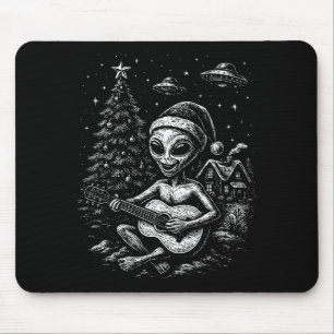 Alien Loves Christmas Mouse Pad