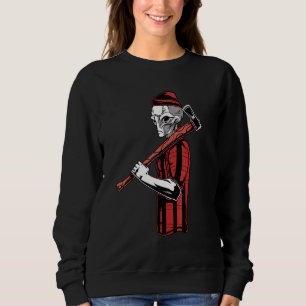 Alien Lumberjack Woodworking Carpenter Sweatshirt
