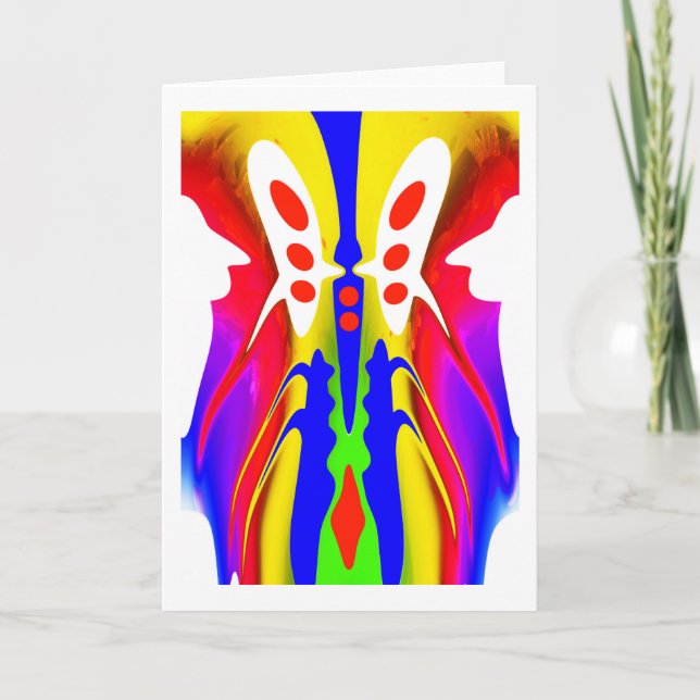 Alien machine art card (Front)