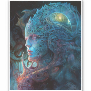 Alien Man Surreal Sci-Fi Art