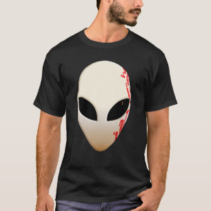 Alien Mask with Futuristic Markings T-Shirt