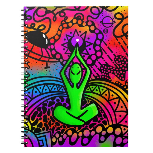 Alien Meditation Notebook (Front)
