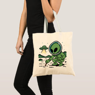Alien Melancholy Tote Bag