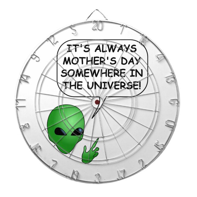 Alien Mother's Day Dartboard (Front)