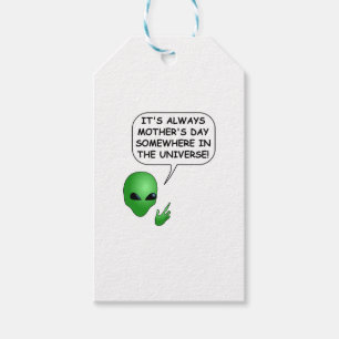 Alien Mother's Day Gift Tags