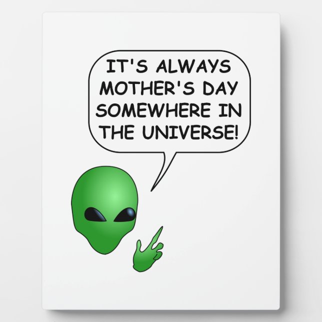 Alien Mother's Day Plaque (Front)