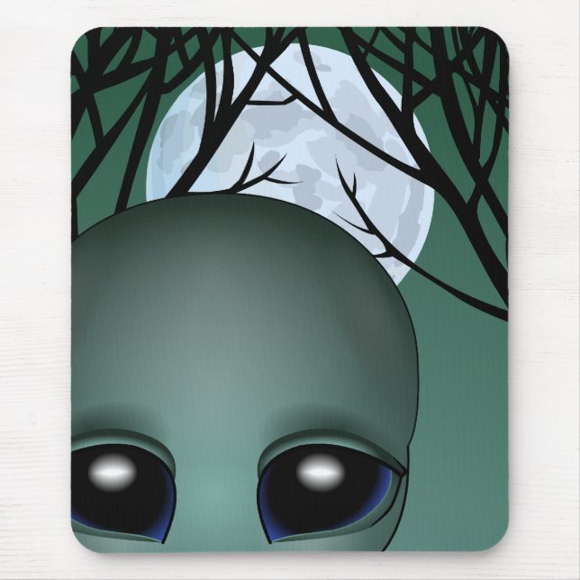 Alien Mouse Pad Cute Alien Mousepads Customise (Front)