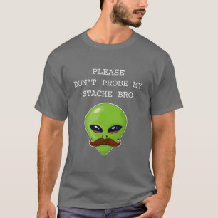 Alien Moustache T-Shirt