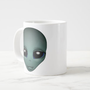 Alien Mug Grey Extraterrestrial Cup Alien Mugs