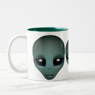 Alien Mug Grey Extraterrestrial Cups & Alien Glass