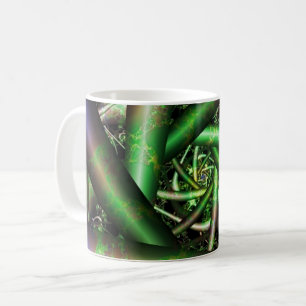 Alien Multicolor Fractal Art Coffee Mug