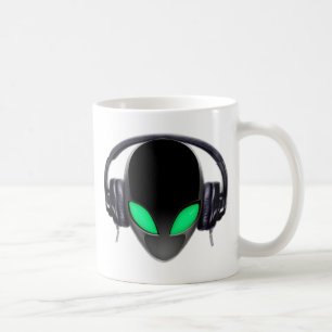Alien Music Lover DJ - Smooth Cetacean Coffee Mug
