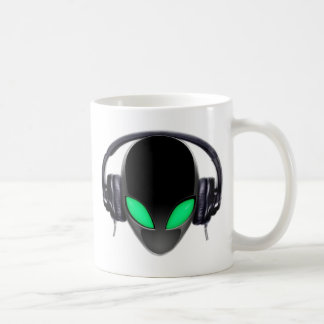 Alien Music Lover DJ - Smooth Cetacean Coffee Mug