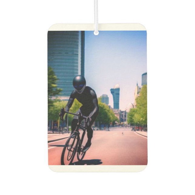 Alien nature earth digital art poster car air freshener (Front)