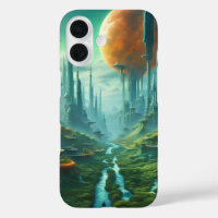 Alien Nature & Futuristic City Surreal Sci-Fi Art