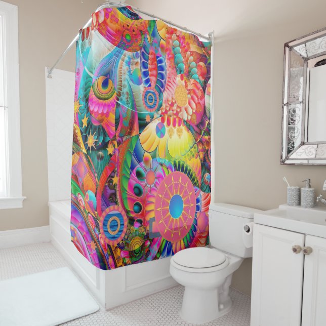 Alien Nature Shower Curtain (In Situ)