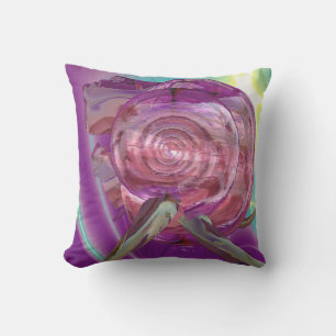 ALIEN NEREIDE /NYMPH OF WATER,PINK SEASHELL Sci-Fi Cushion