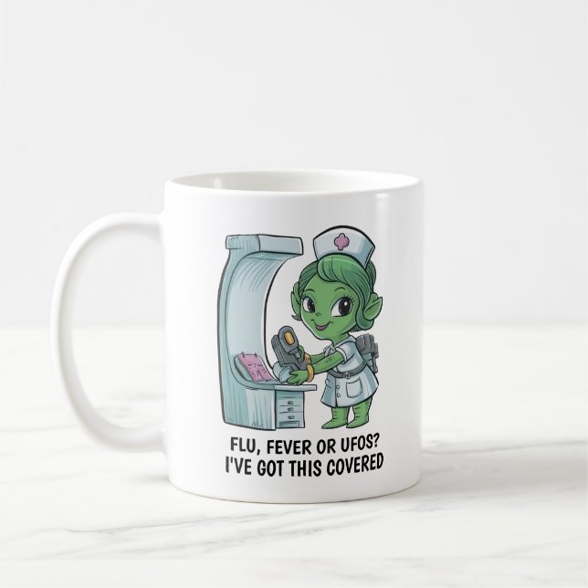 Alien Nurse Coffee Mug (Left)
