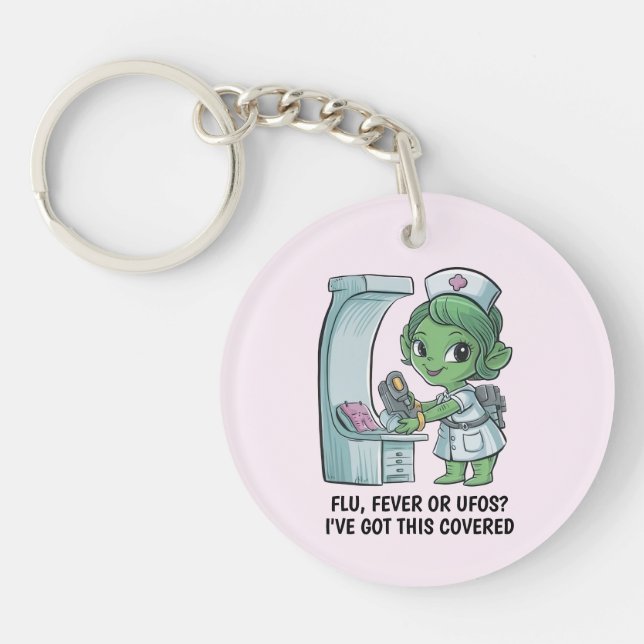 Alien Nurse Key Ring (Front)