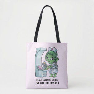 Alien Nurse Tote Bag