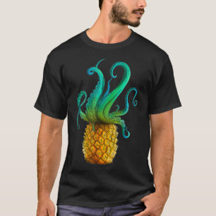 Alien Octopus Pineapple , Summer Outfits Beach Haw T-Shirt