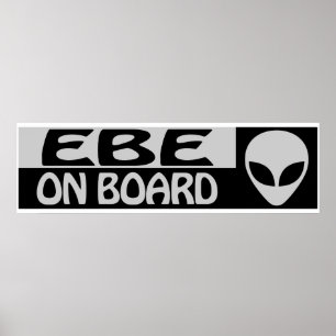ALIEN ON BOARD POSTER