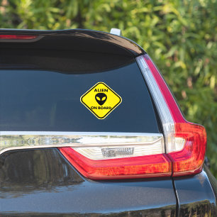 Alien on board sticker