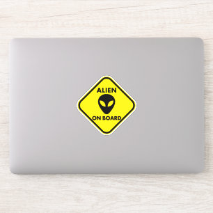 ALIEN ON BOARD STICKERS
