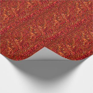 Alien Orange (Bubbling Lava) Wrapping Paper