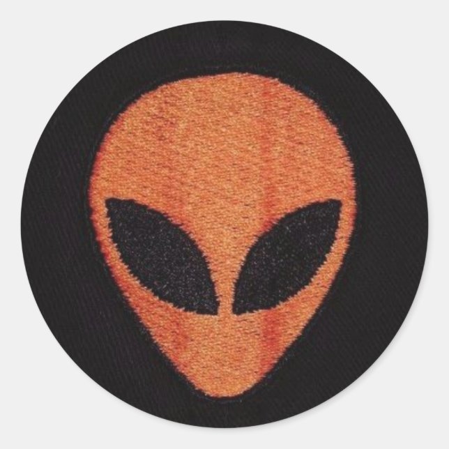 ALIEN-ORANGE FACE stickers (Front)