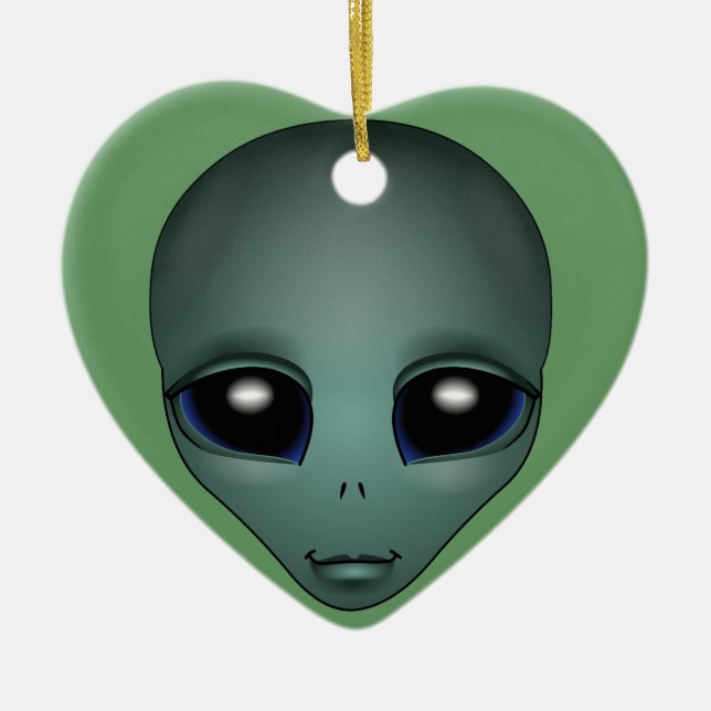 Alien Ornament Cute Alien Decorations Gifts (Front)