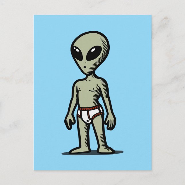 Alien Pants Postcard (Front)