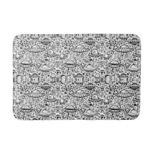 Alien Pattern Bath Mat