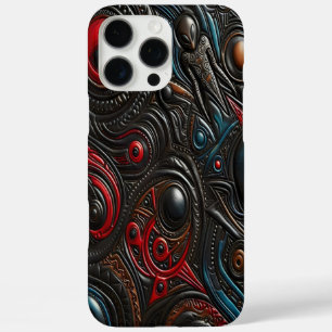 Alien Patterns Unveiling Cosmic Secrets iPhone 16 Pro Max Case