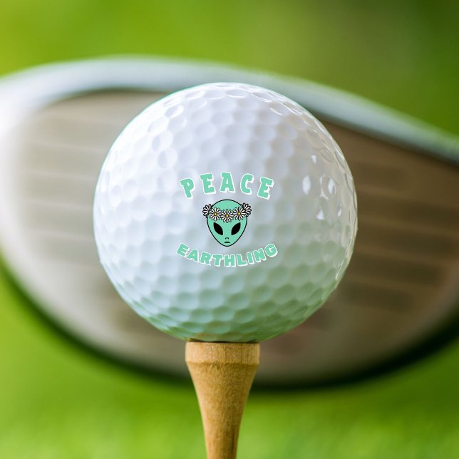 Alien - Peace Earthling Golf Balls (Creator Uploaded)
