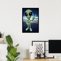 Alien - Peace V Sign