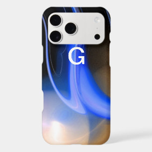 ALIEN PEARL MONOGRAM Abstract Blue