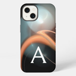 ALIEN PEARL MONOGRAM Pink White Fractal Swirls iPhone 13 Case