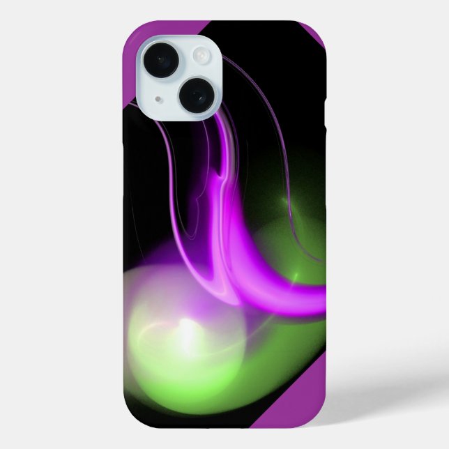 ALIEN PEARL MONOGRAM Purple Green Case-Mate iPhone Case (Back)