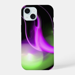 ALIEN PEARL MONOGRAM Purple Green iPhone 15 Case