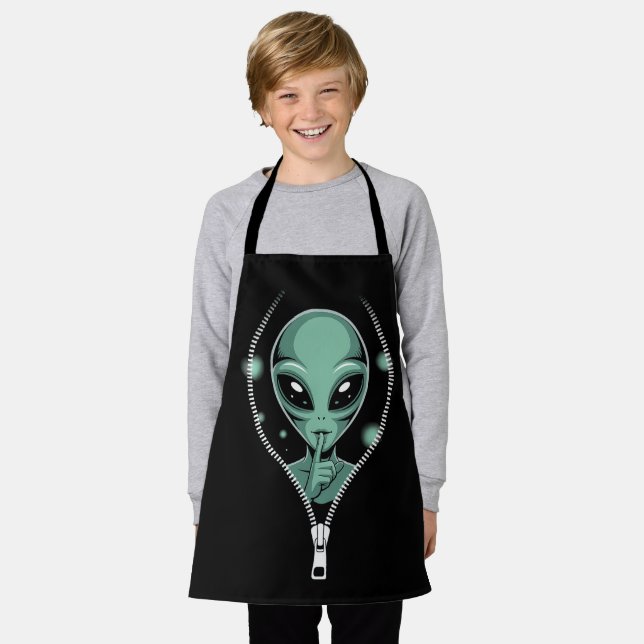 Alien Peeping Apron (Worn)