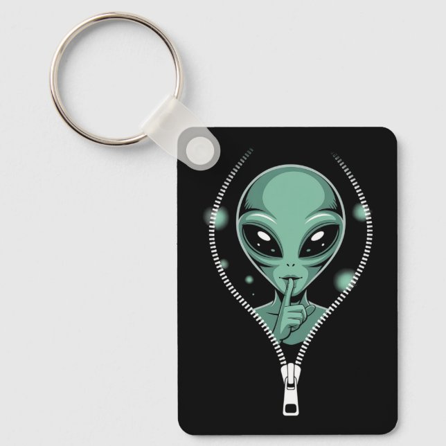 Alien Peeping Key Ring (Front)