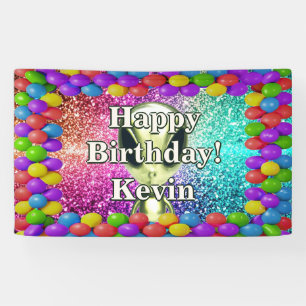 Alien Personalised character birthday banner